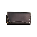 Echt-Leder Gürtel-Tasche | VIKING – Rückseite mit Gürtelhalterungen aus Leder