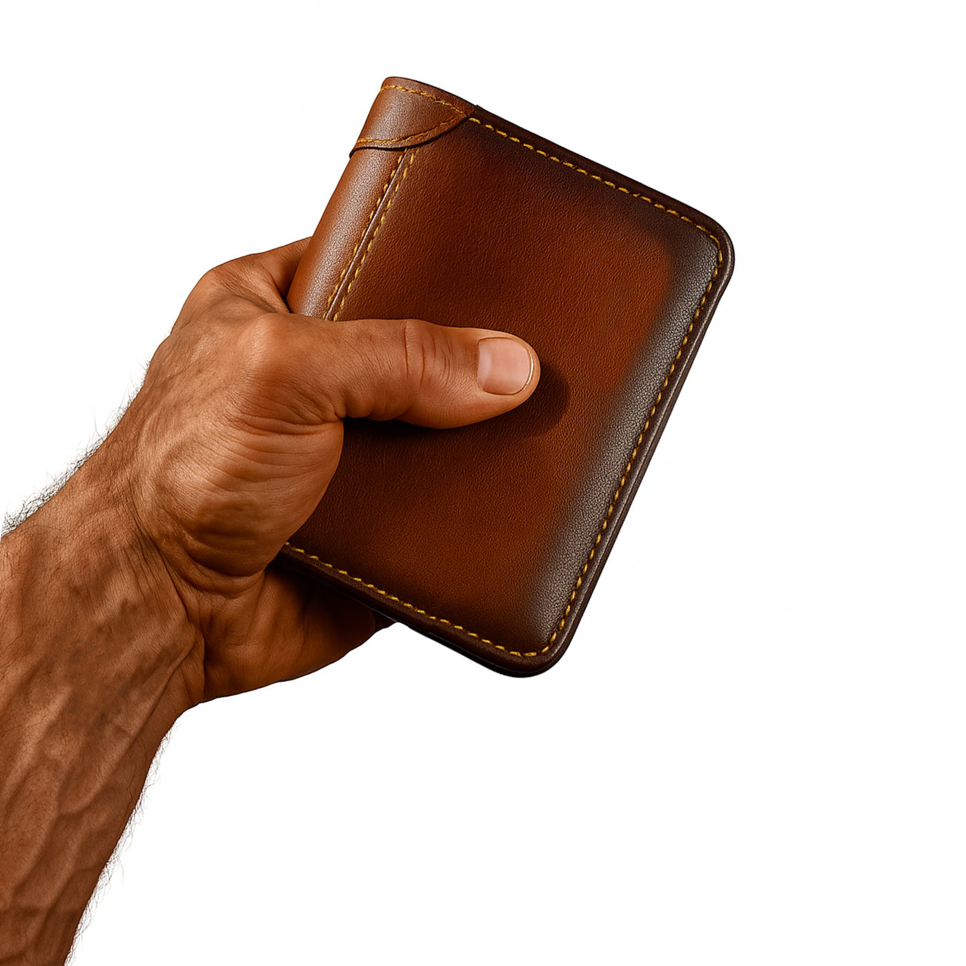 Echt-Leder Geldbörse VIKING OATH – handgefertigte Wikinger Brieftasche aus robustem Rindsleder, auch bekannt als Portemonnaie