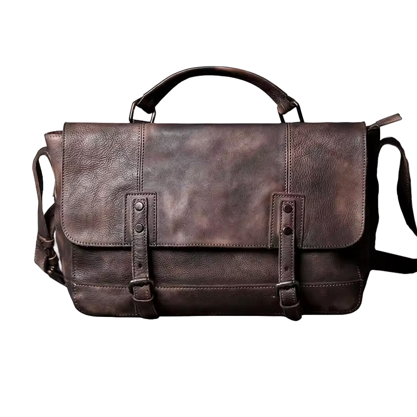 Echtleder Umhängetasche aus Rindsleder – Vorderansicht