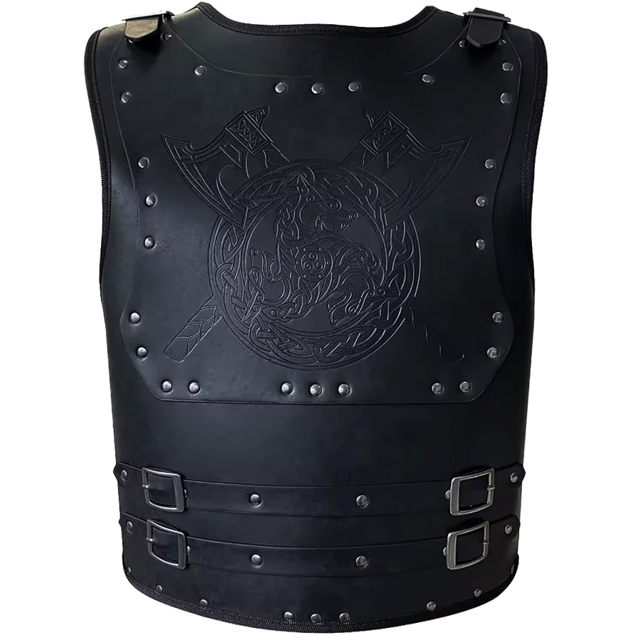 Wikinger Rüstung Fenrir – nordische Lederrüstung inspiriert vom Fenrir-Wolf