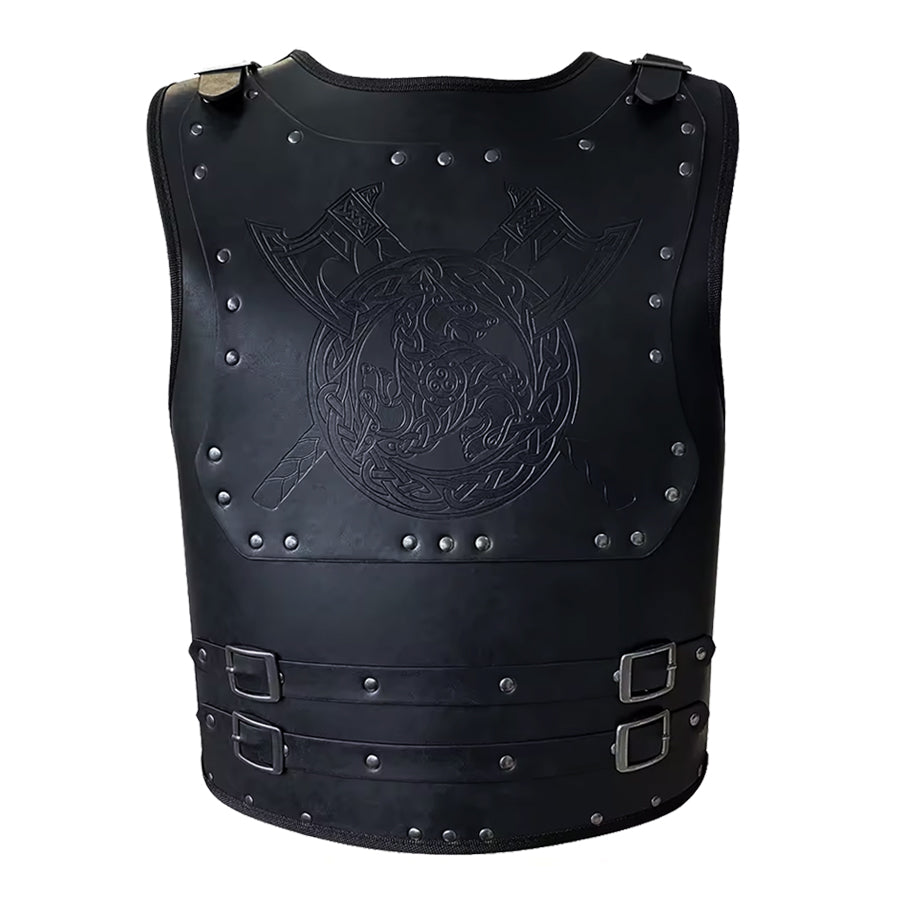 Fenrir Rüstung – hochwertige schwarze Lederrüstung von NORDSKULLS