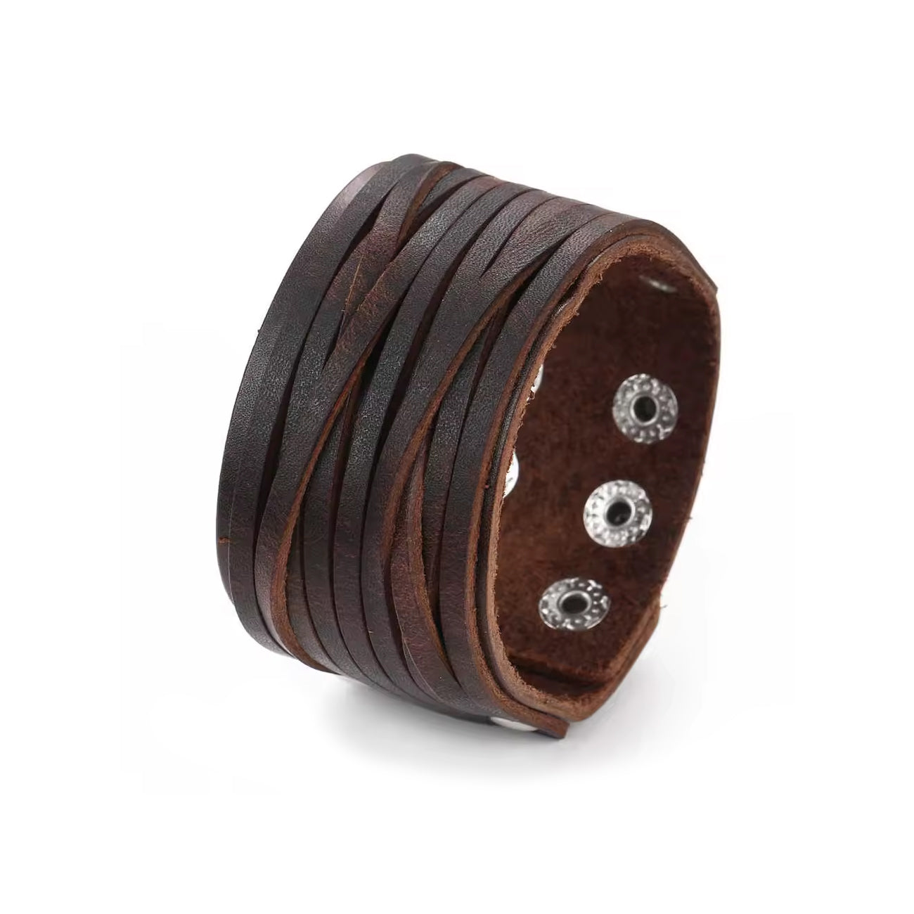 Wikinger Lederarmband TÝR-BULL – nordisches Rindsleder Armband für Männer, verstellbar in Schwarz oder Braun