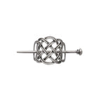 Wikinger-Haarklammer aus Edelstahl mit keltischem Knoten – nordischer Stil