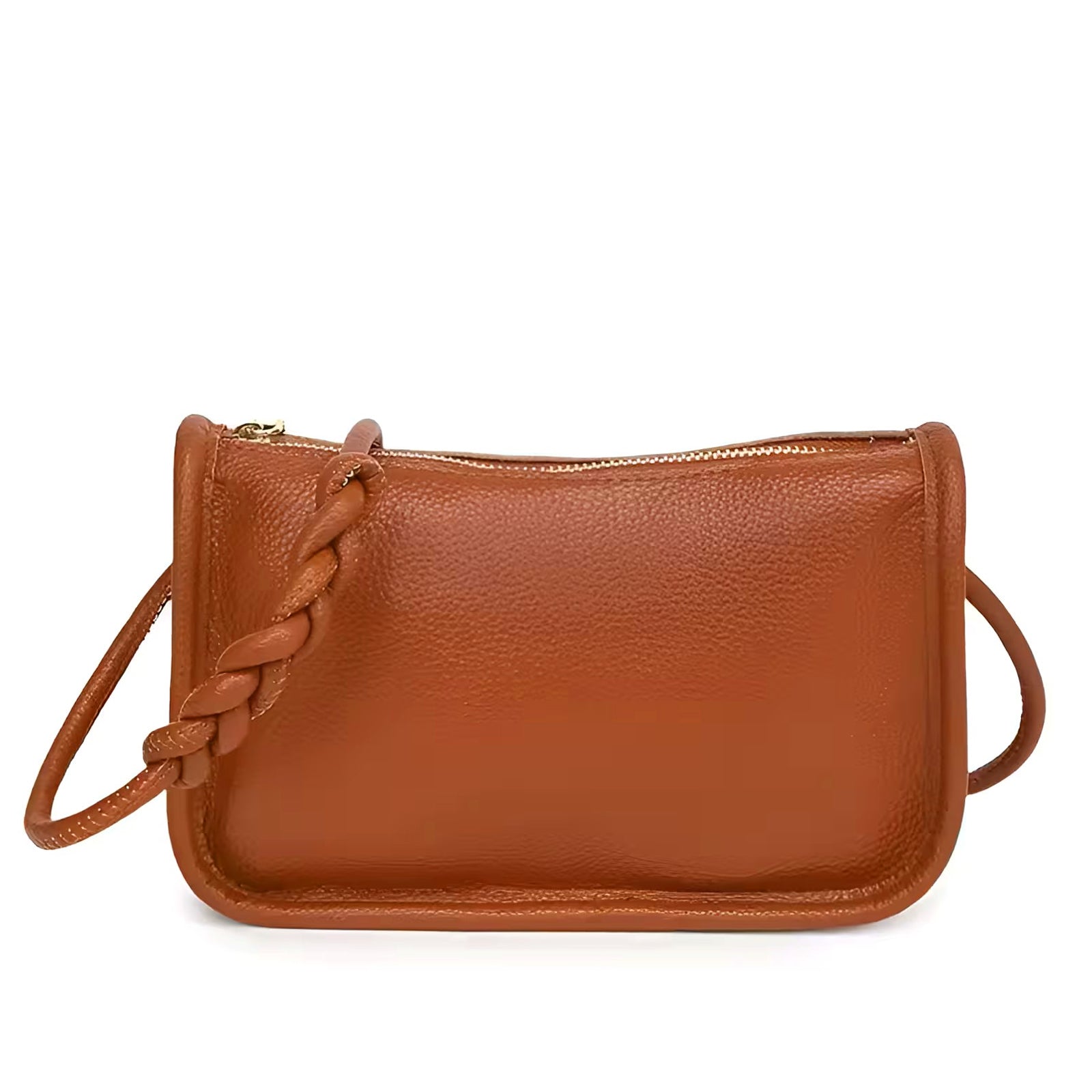 Echtleder Handtasche Damen RUNA in Braun aus echtem Rindsleder