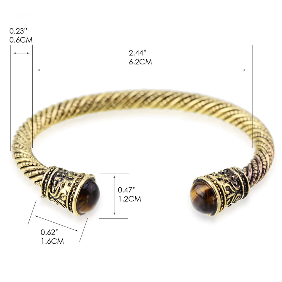 Wikinger Armring Damen FREYA in Gold – Grössenübersicht und Produktdetails